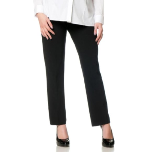 Motherhood Maternity Petite Stretching Suiting Straight Leg Pant Black P… - Picture 1 of 13